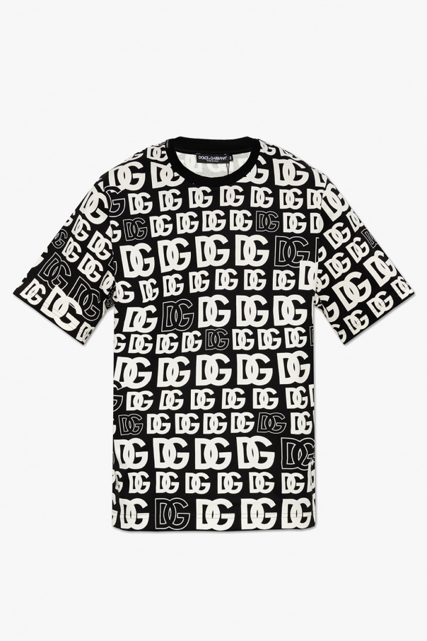 【関税&送料込み】Dolce & Gabbana M/Long T-Shirt shirt with monogram Dolce & Gabbana - Black T - dolce
